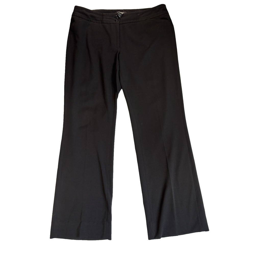 WHBM Women's 12S Sexy Black Legacy Sleek Boot Pants‎ Career Office Capsule